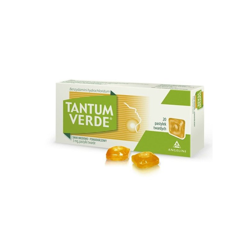 Tantum Verde smak miodowo-pomarańczowy x 20 pastylek do ssania
