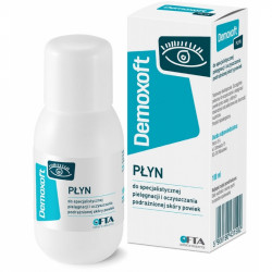Demoxoft Płyn, preparat do specjalistycznej pielęgnacji i oczyszczania podrażnionej skóry powiek, 100 ml