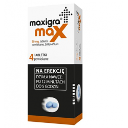 Maxigra Max 50mg 4 tabletki