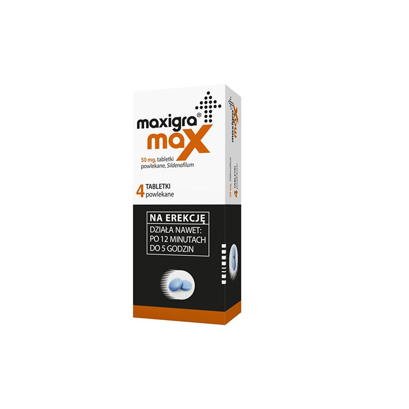 Maxigra Max 50mg 4 tabletki