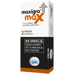 Maxigra Max 50mg 2 tabletki