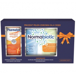 Pharmaton Geriavit 30 tabletek + Normabiotic Odporność 12 saszetek