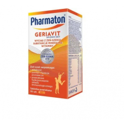 Pharmaton Geriavit 30 tabletek + Normabiotic Odporność 12 saszetek