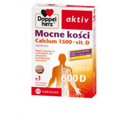 Doppelherz aktiv Mocne kości Calcium 1500 + vit. D 60 tabletek