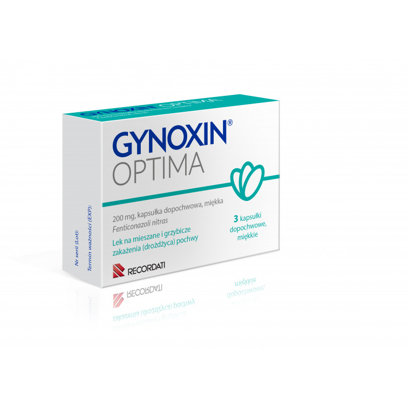 Gynoxin Optima 200 mg  3 kapsułki dopochwowe