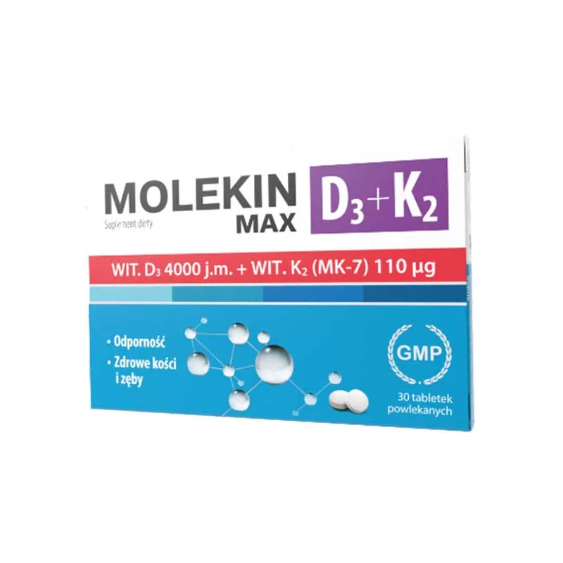 Molekin D3 + K2 Max 30 tabletek