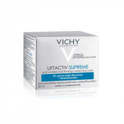 Zestaw Vichy Krem Liftactiv Supreme normalna 50ml + Krem Liftactiv Supreme Noc 50ml + Kosmetyczka (2 mini produkty)