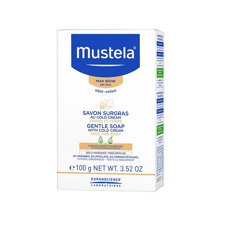 Mustela Bebe Enfant Delikatne mydło z Cold Cream od urodzenia 100g