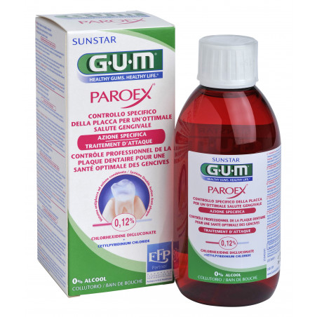 Gum Sunstar Paroex 0,12% Płyn do płukania jamy ustnej 300ml