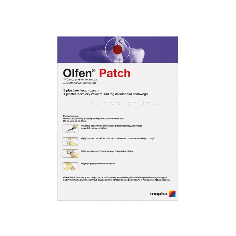 Olfen Patch 140 mg 5 plastrów leczniczych