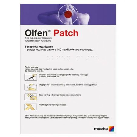 Olfen Patch 140 mg 5 plastrów leczniczych