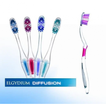 ELGYDIUM Diffusion Szczoteczka do zębów średnia 1 sztuka
