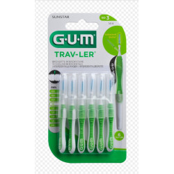 Gum Szczoteczka międzyzębowa GUM Trav-Ler 1,1mm 1414 6 sztuk