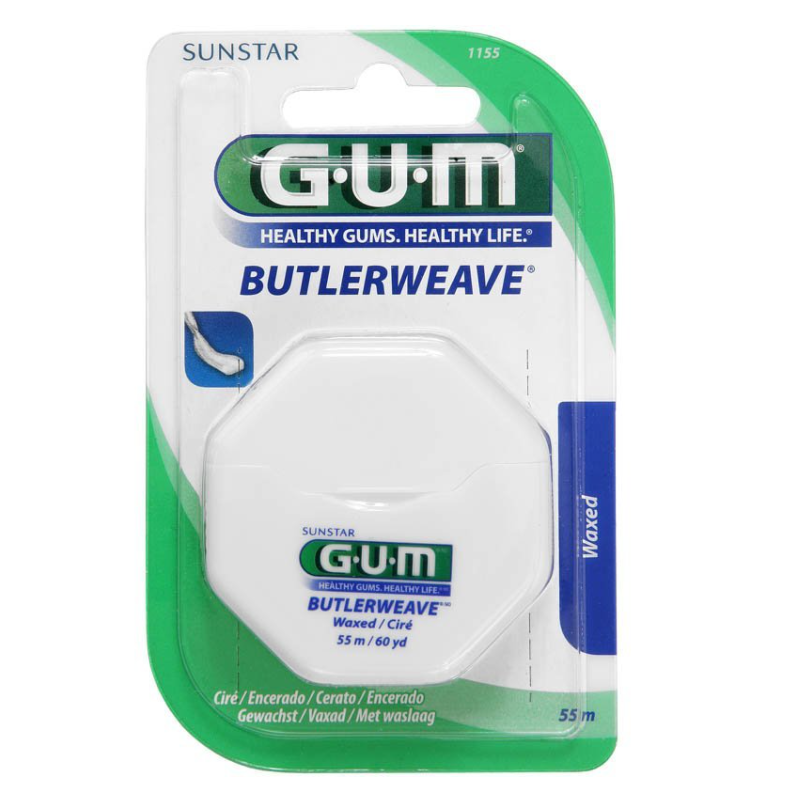 GUM Butlerweave 1155 Nić dentystyczna woskowana 55m