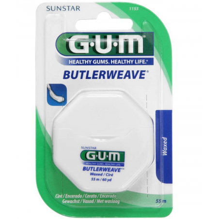 GUM Butlerweave 1155 Nić dentystyczna woskowana 55m
