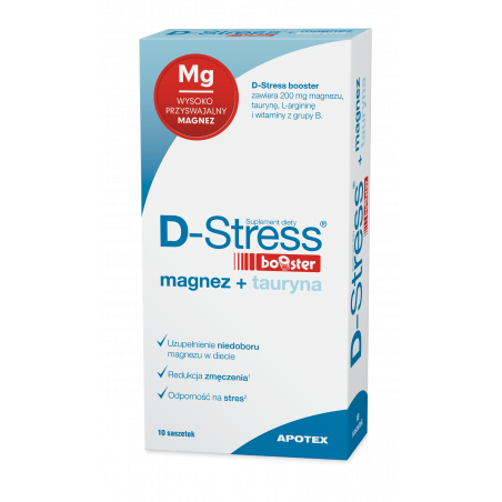 D-Stress Booster magnez + tauryna 10 saszetek