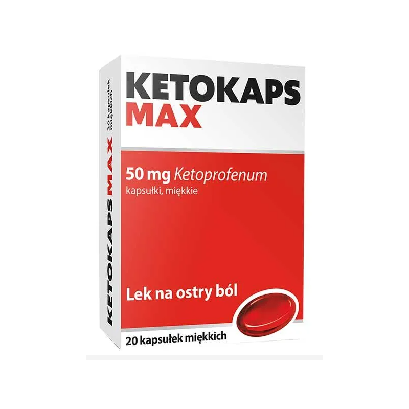 Ketokaps Max 50 mg 20 kapsułek miękkich