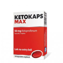 Ketokaps Max 50 mg 10 kapsułek miękkich