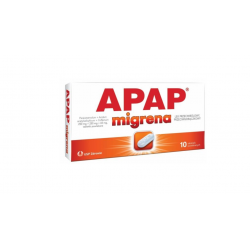 Apap Migrena (250mg + 250mg + 65mg) 10 tabletek