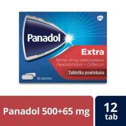 Panadol Extra 500mg + 65mg 12 tabletek