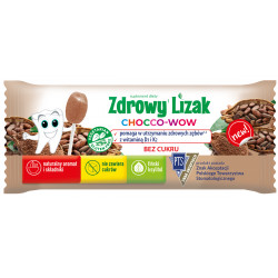 Zdrowy lizak Mniam mniam Chocco-wow kakao z witaminą D3 i K2 1 sztuka