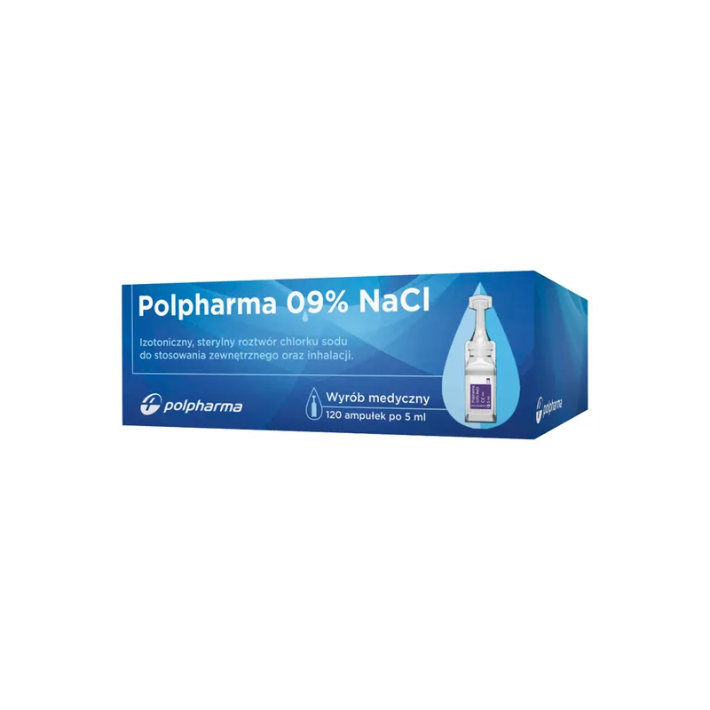 Polpharma 0,9% NaCL Roztwór chlorku sodu 120 ampułek po 5ml