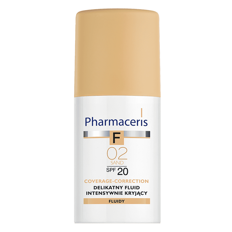 Pharmaceris F Delikatny Fluid intensywnie kryjący SPF 20 02 Sand 30ml
