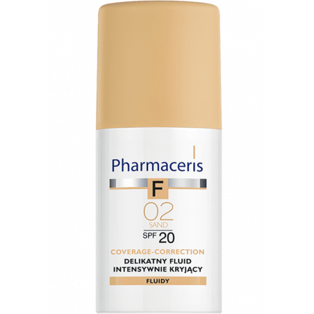 Pharmaceris F Delikatny Fluid intensywnie kryjący SPF 20 02 Sand 30ml