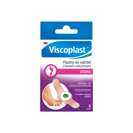 Viscoplast Plastry Na Odciski Z Kwasem Salicylowym 6 sztuk