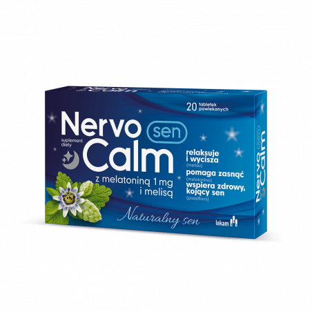 NervoCalm Sen z melatoniną 1 mg i melisą 20 tabletek