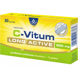 C-Vitum Long Active 500mg 30 kapsułek