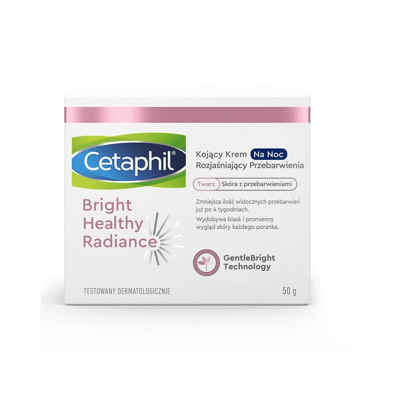 Cetaphil Bright Healthy Radience Kojący krem na noc na przebarwienia 50g
