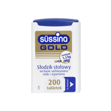 Sussina Gold słodzik z dozownikiem 200 sztuk