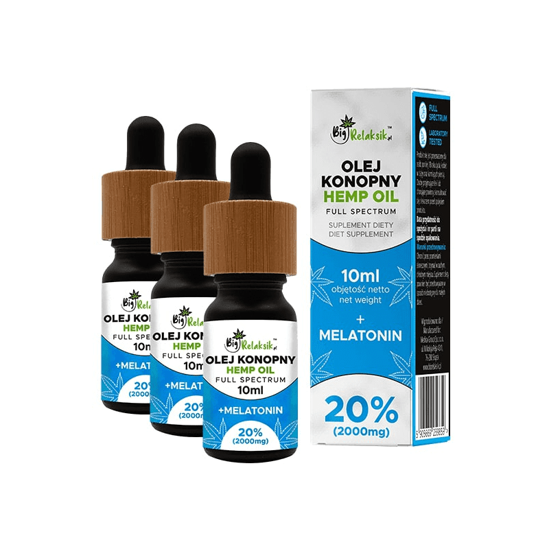 Olej Konopny + Melatonin 20% 10ml Big Relaksik