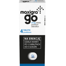 Maxigra Go 25mg 4 tabletki powlekane