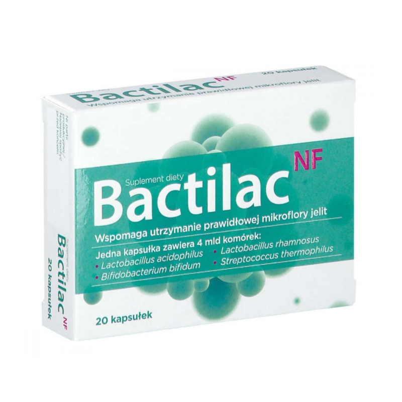 Bactilac NF Probiotyk w kapsułkach dla dorosłych i dzieci x 20 kaps.