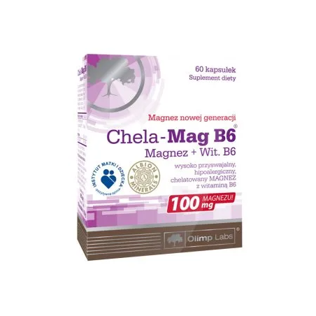 Olimp Chela-Mag B6, Magnez + Wit. B6 60 kapsułek