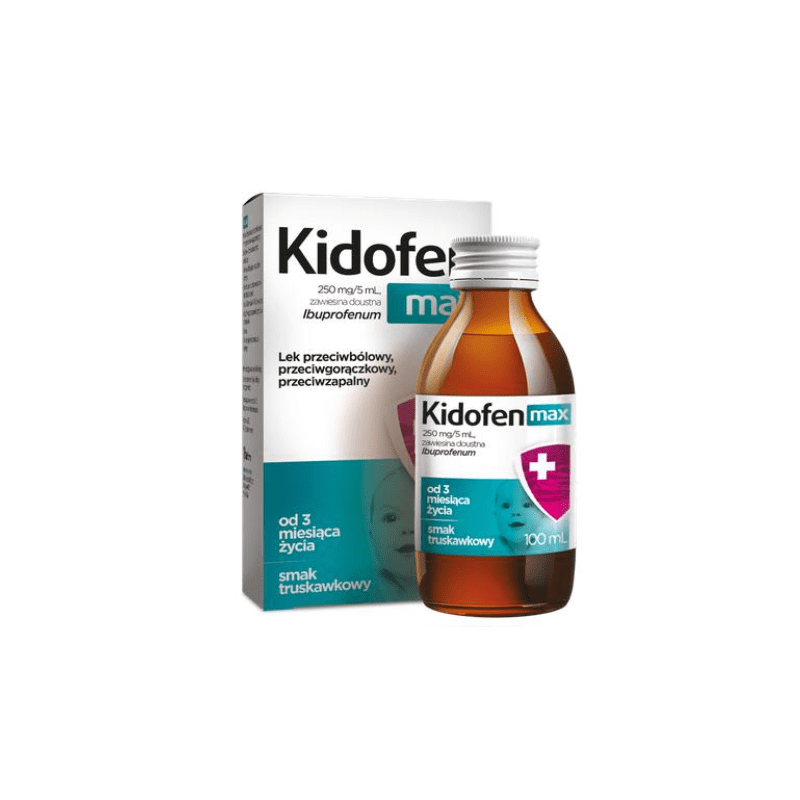 Kidofen max, Ibuprofenum 250 mg/5ml 100 ml
