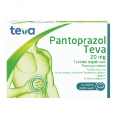 Pantoprazol Teva 20mg 14 tabletek