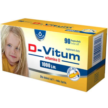 D-Vitum 1000 j.m. witamina D 90 kapsułek