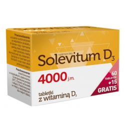 Solevitum D3 4000 j.m. 75 tabletek (60+15 tabletek gratis)