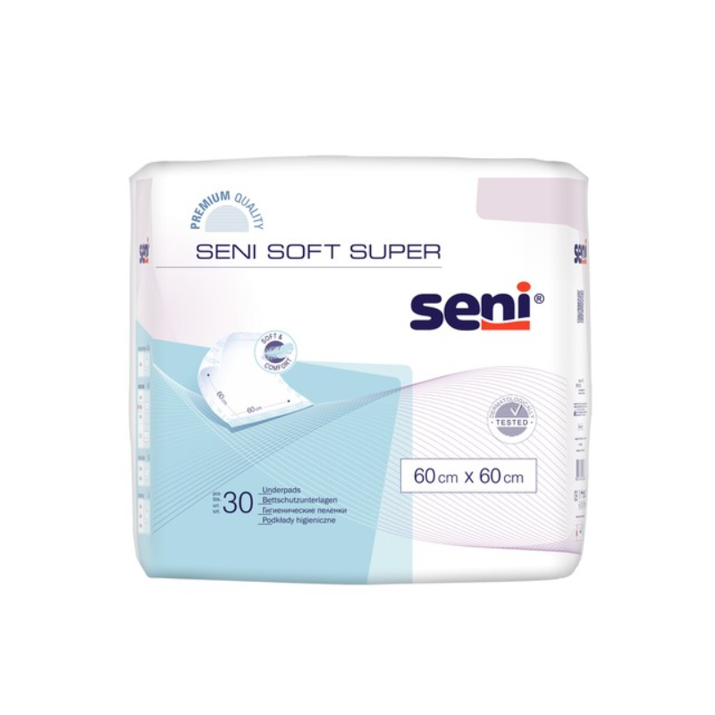 Seni Soft Super Podkłady higieniczne 60cmx60cm 30 sztuk