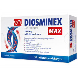 Diosminex MAX na niewydolność żylną 1000mg 30 tabletek