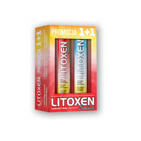Zestaw 1+1 - Litoxen Senior 20 tabletek + Litoxen elektrolity 20 tabletek