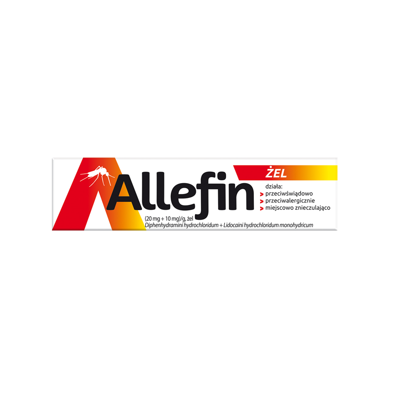 Allefin (20 mg + 10 mg)/g  żel 30 g