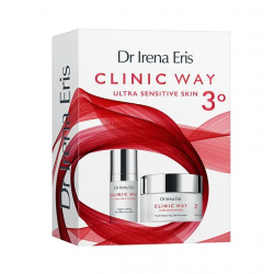 Clinic Way ultra sensitive skin 3° pielęgnacji przeciwzmarszczkowej zestaw 3 produktów