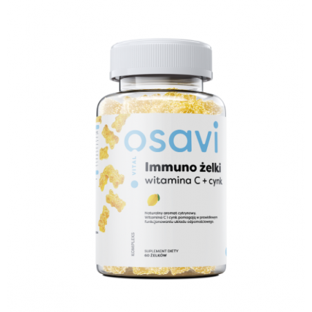 Osavi Immuno żelki witamina C + Cynk smak cytrynowy 60 żelków