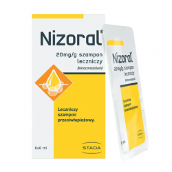Nizoral Szampon leczniczy 20mg/g  6 sztuk po 6ml