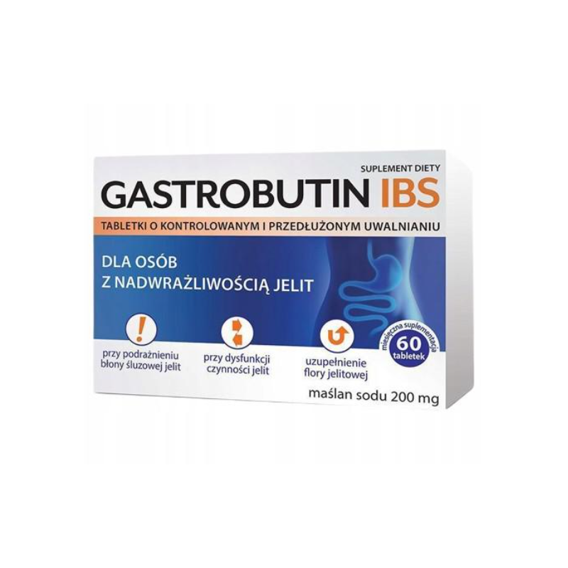 GASTROBUTIN IBS na nadwrażliwość jelit 60 tabletek