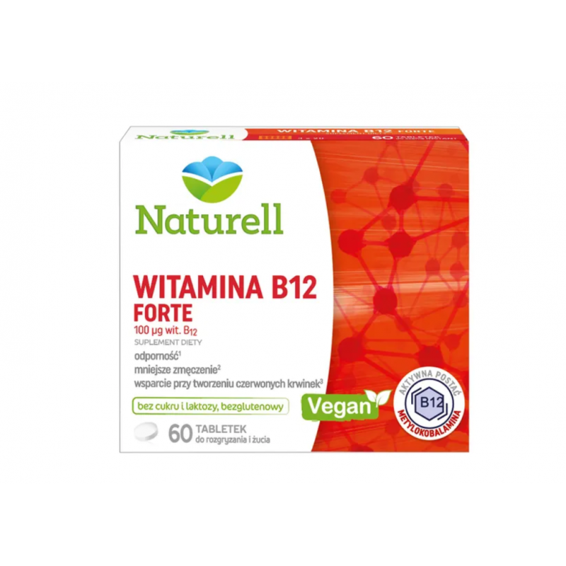 NATURELL Witamina B12 Forte 60 tabletek